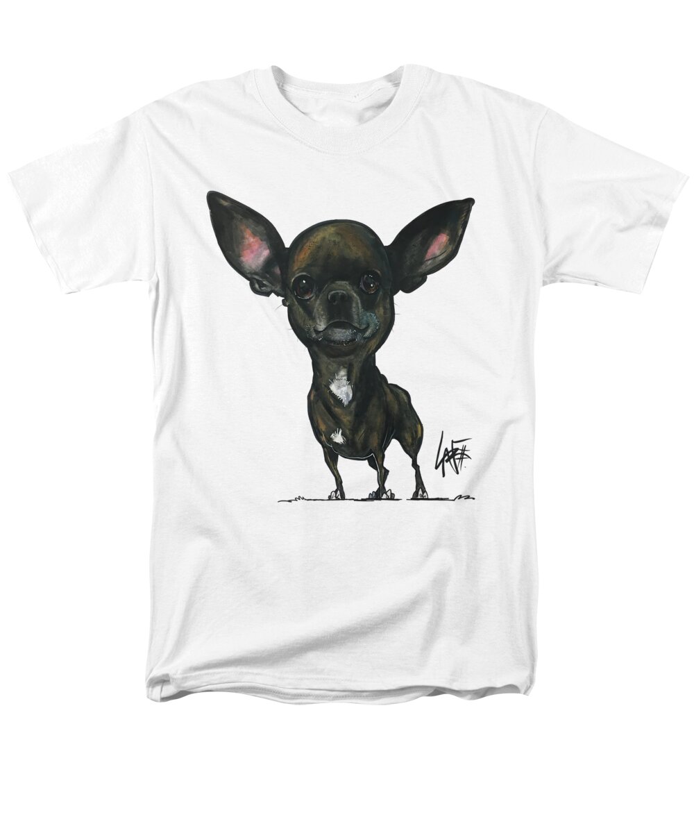 Leroy Men's T-Shirt (Regular Fit) featuring the drawing Leroy 3972 by Canine Caricatures By John LaFree