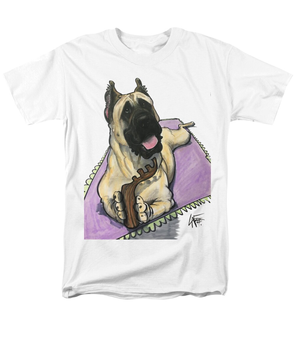 Mcreynolds Men's T-Shirt (Regular Fit) featuring the drawing McReynolds 3981 by Canine Caricatures By John LaFree