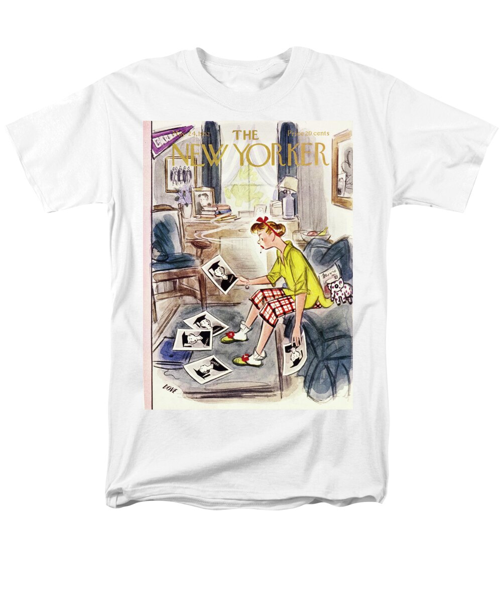 Student Men's T-Shirt (Regular Fit) featuring the painting New Yorker May 24 1952 by Leonard Dove