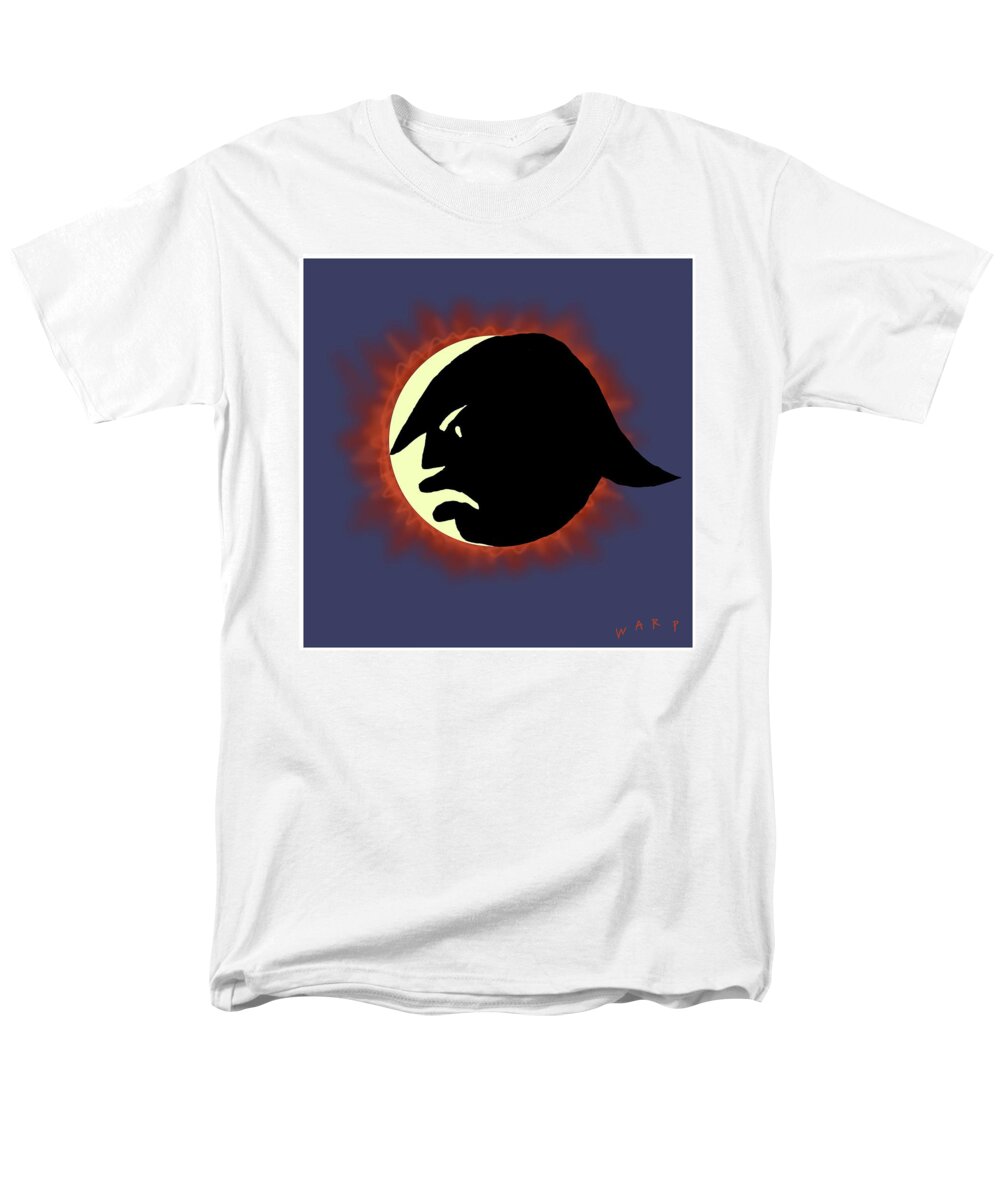 Sun Men's T-Shirt (Regular Fit) featuring the digital art Total Trump Eclipse by Kim Warp