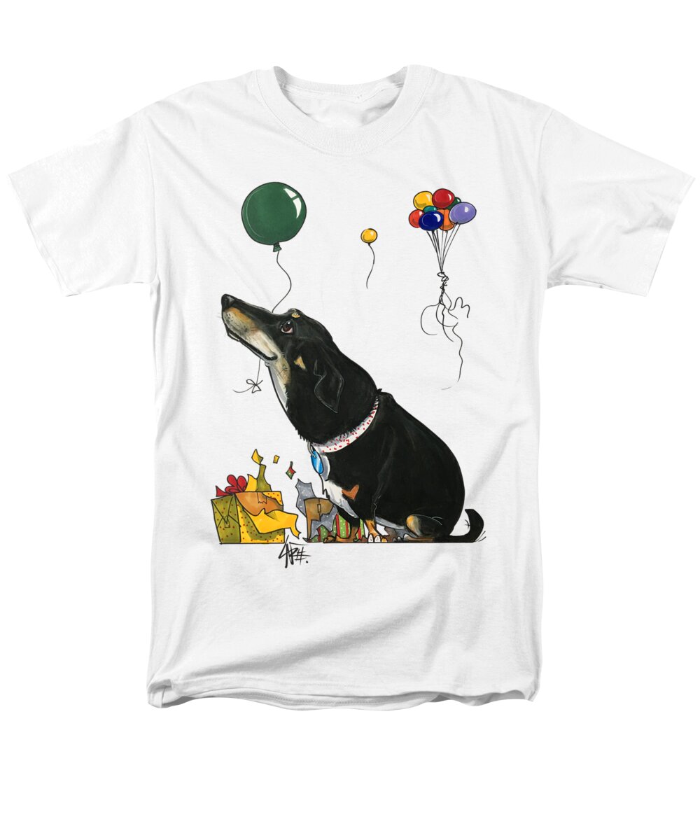 Vca Men's T-Shirt (Regular Fit) featuring the drawing VCA Palefsky by Canine Caricatures By John LaFree