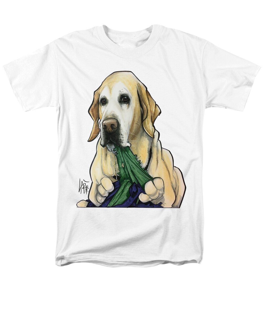 Boyd Men's T-Shirt (Regular Fit) featuring the drawing Boyd 4431 by Canine Caricatures By John LaFree