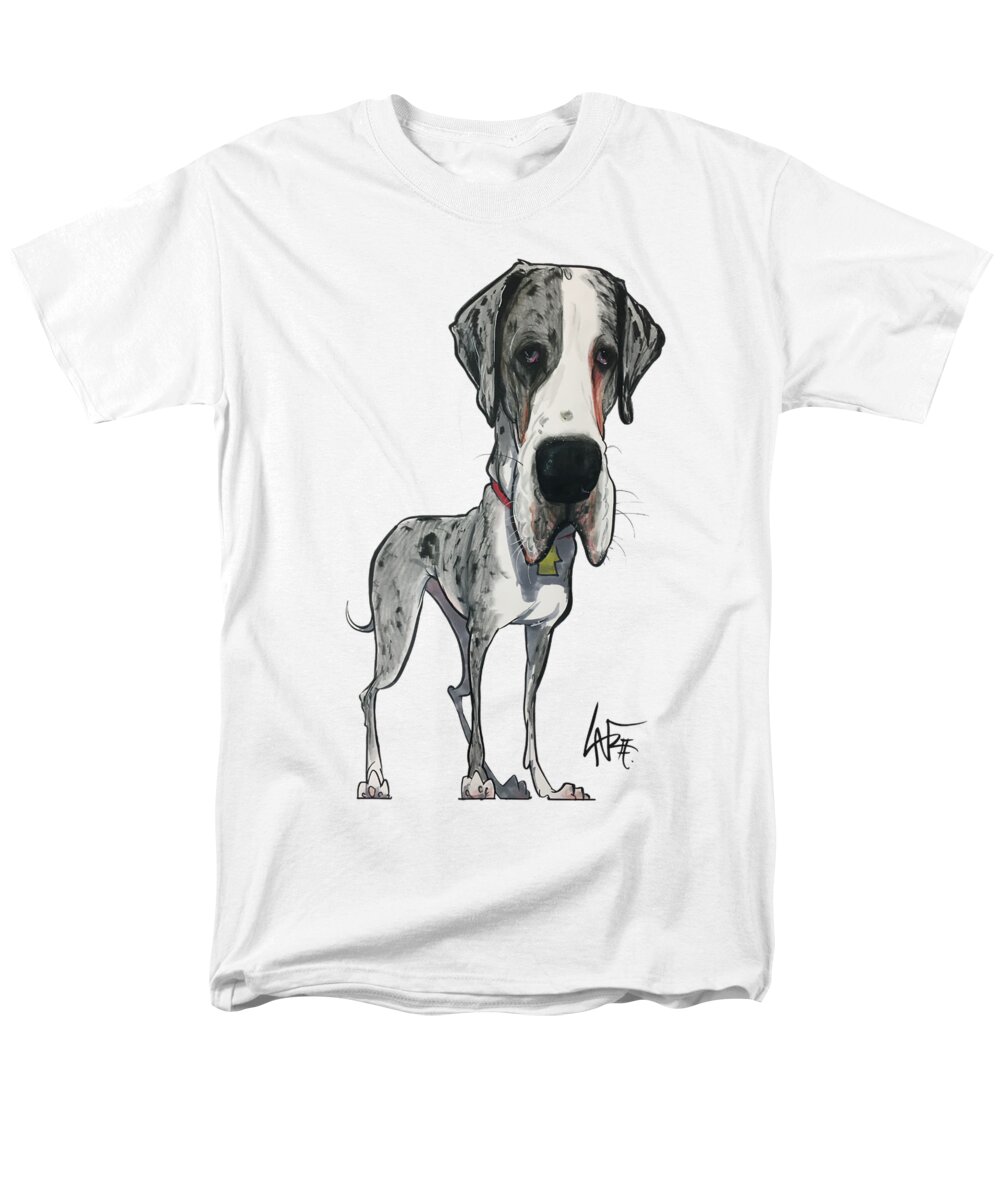 Demnisky Men's T-Shirt (Regular Fit) featuring the drawing Demnisky 4324 by Canine Caricatures By John LaFree