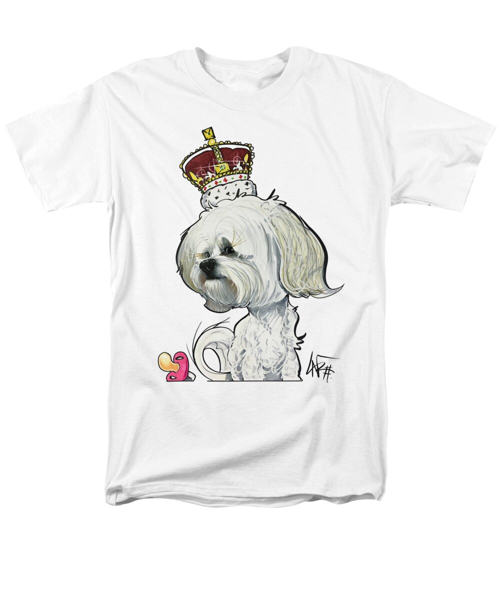 Skriabin 4567 Men's T-Shirt (Regular Fit) featuring the drawing Skriabin 4567 by Canine Caricatures By John LaFree
