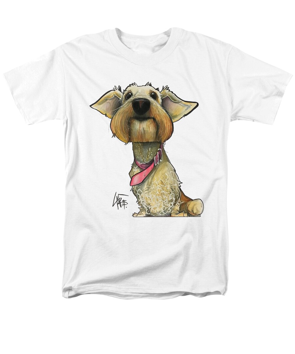 Yenny Men's T-Shirt (Regular Fit) featuring the drawing Yenny 3537 by Canine Caricatures By John LaFree