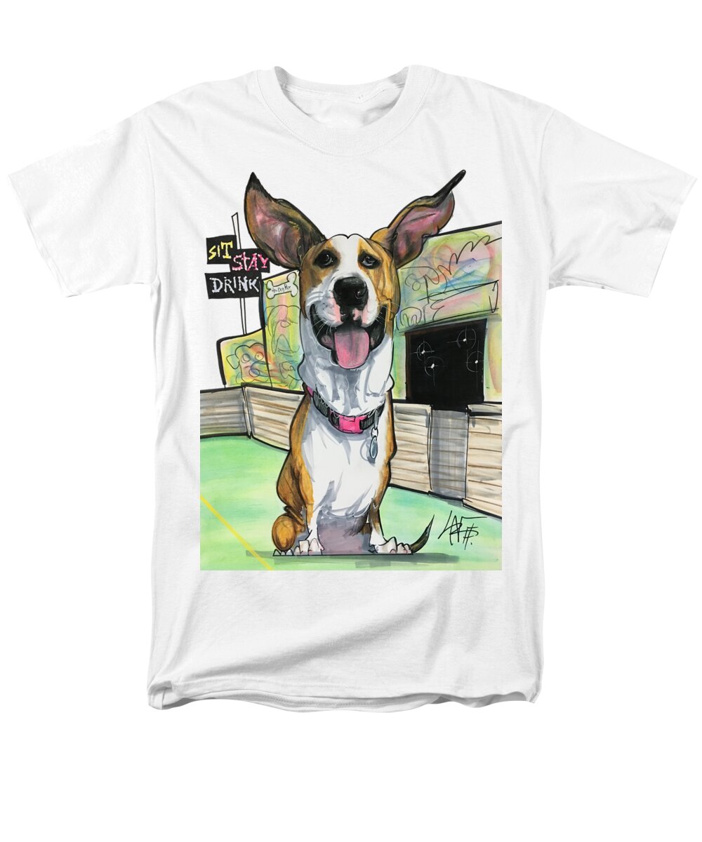 Carnahan 4230 Men's T-Shirt (Regular Fit) featuring the drawing Carnahan 4230 by Canine Caricatures By John LaFree