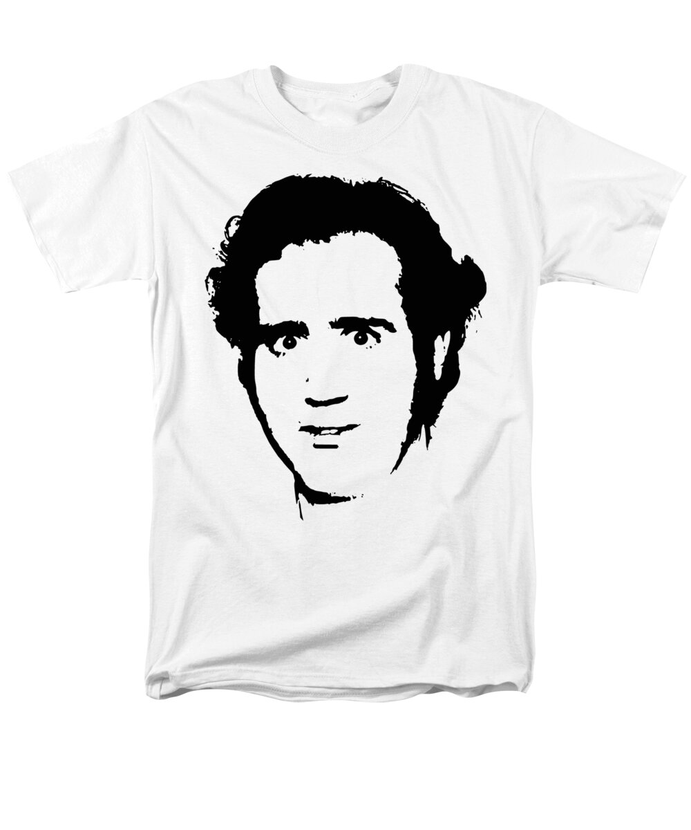 Kaufman Men's T-Shirt (Regular Fit) featuring the photograph Andy Kaufman Minimalistic Pop Art by Megan Miller