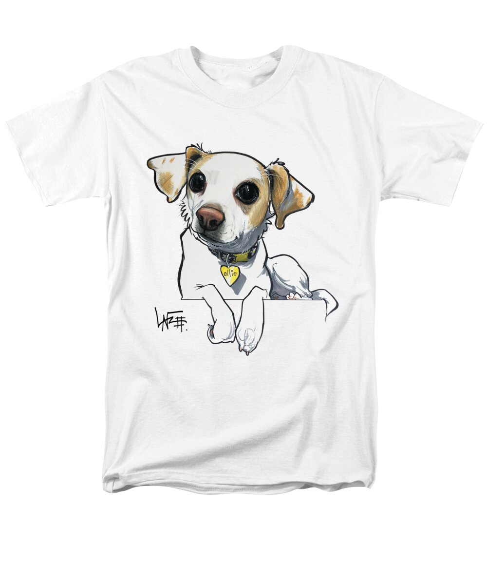 Bosco Men's T-Shirt (Regular Fit) featuring the drawing Bosco 5160 by Canine Caricatures By John LaFree