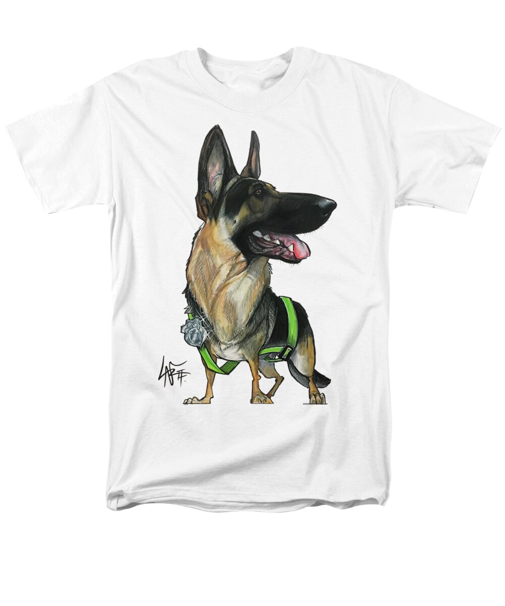 Brice Men's T-Shirt (Regular Fit) featuring the drawing Brice 5148 by Canine Caricatures By John LaFree