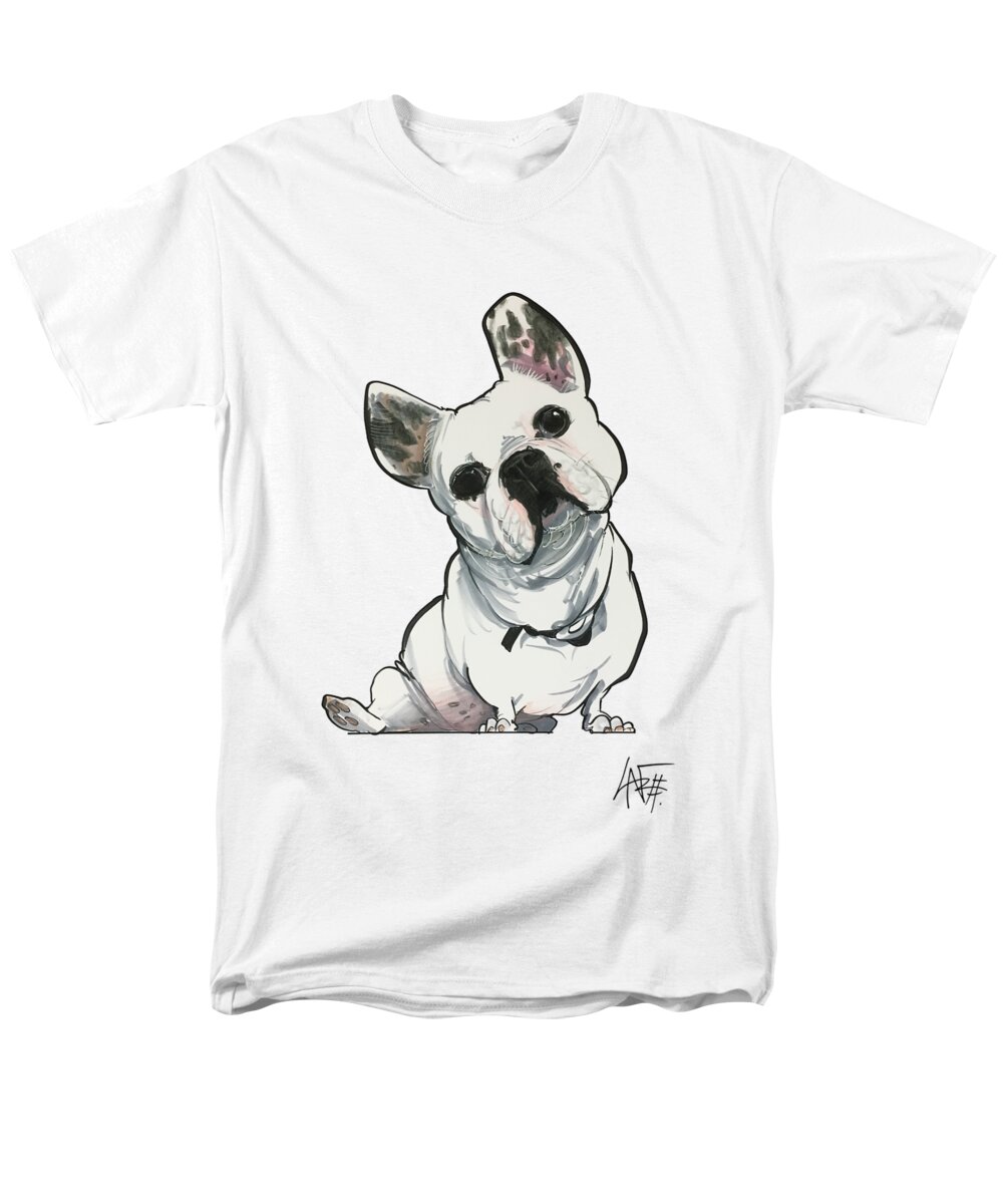 Cooze 4555 Men's T-Shirt (Regular Fit) featuring the drawing Cooze 4555 by Canine Caricatures By John LaFree