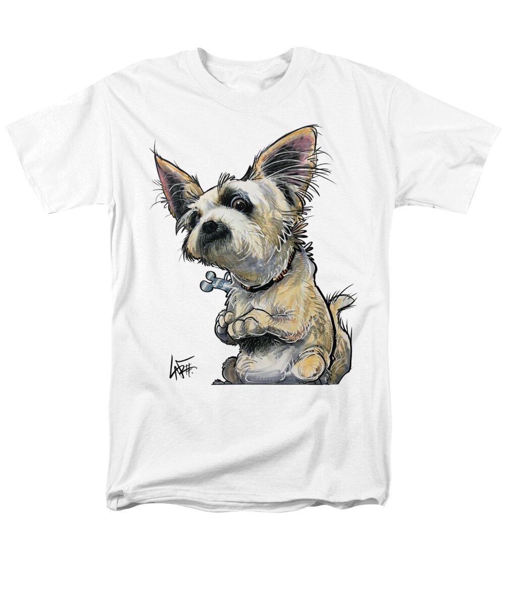 Criscione Men's T-Shirt (Regular Fit) featuring the drawing Criscione 5099 by Canine Caricatures By John LaFree