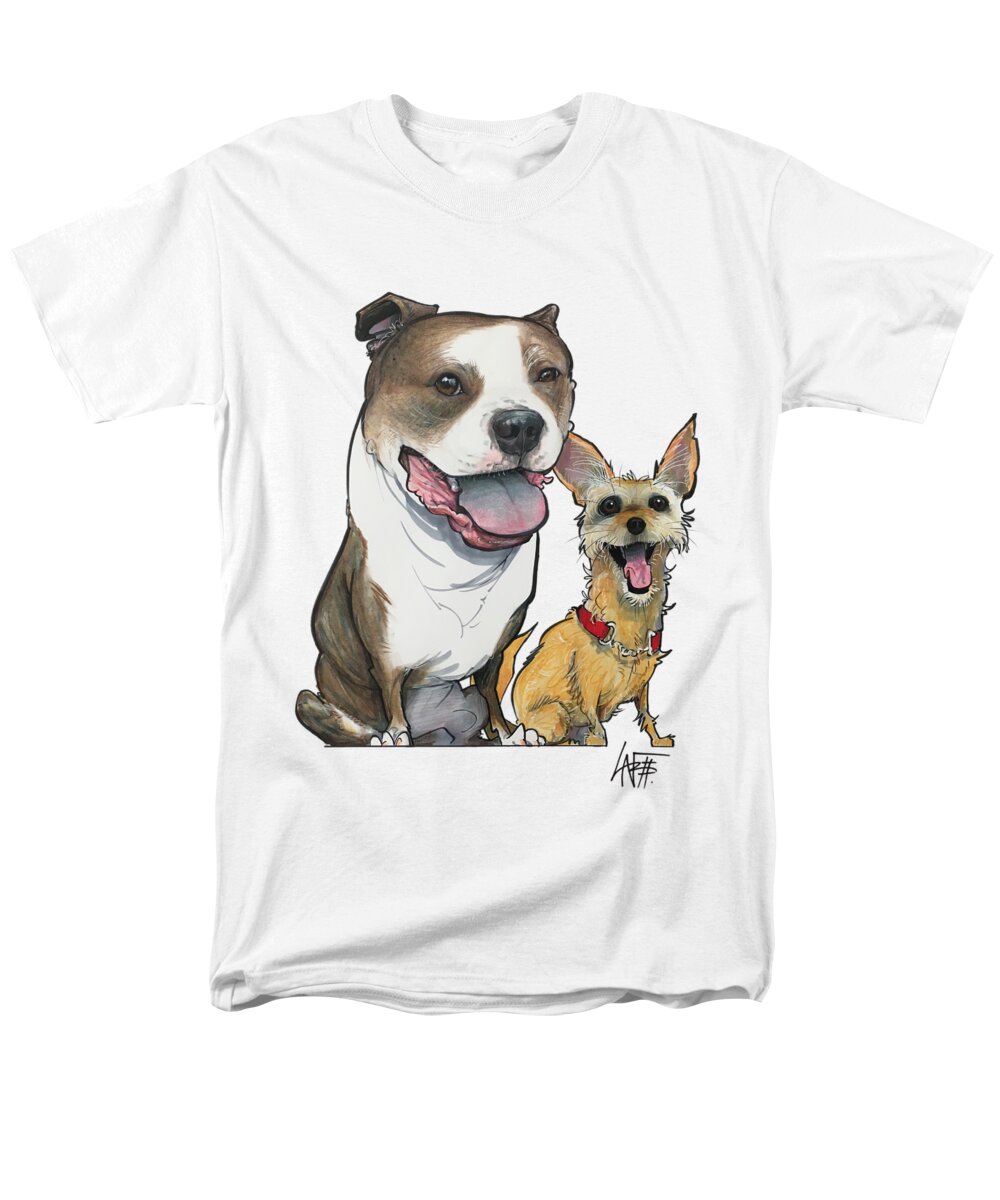 Dilella 4481 Men's T-Shirt (Regular Fit) featuring the photograph DiLella 4481 by Canine Caricatures By John LaFree