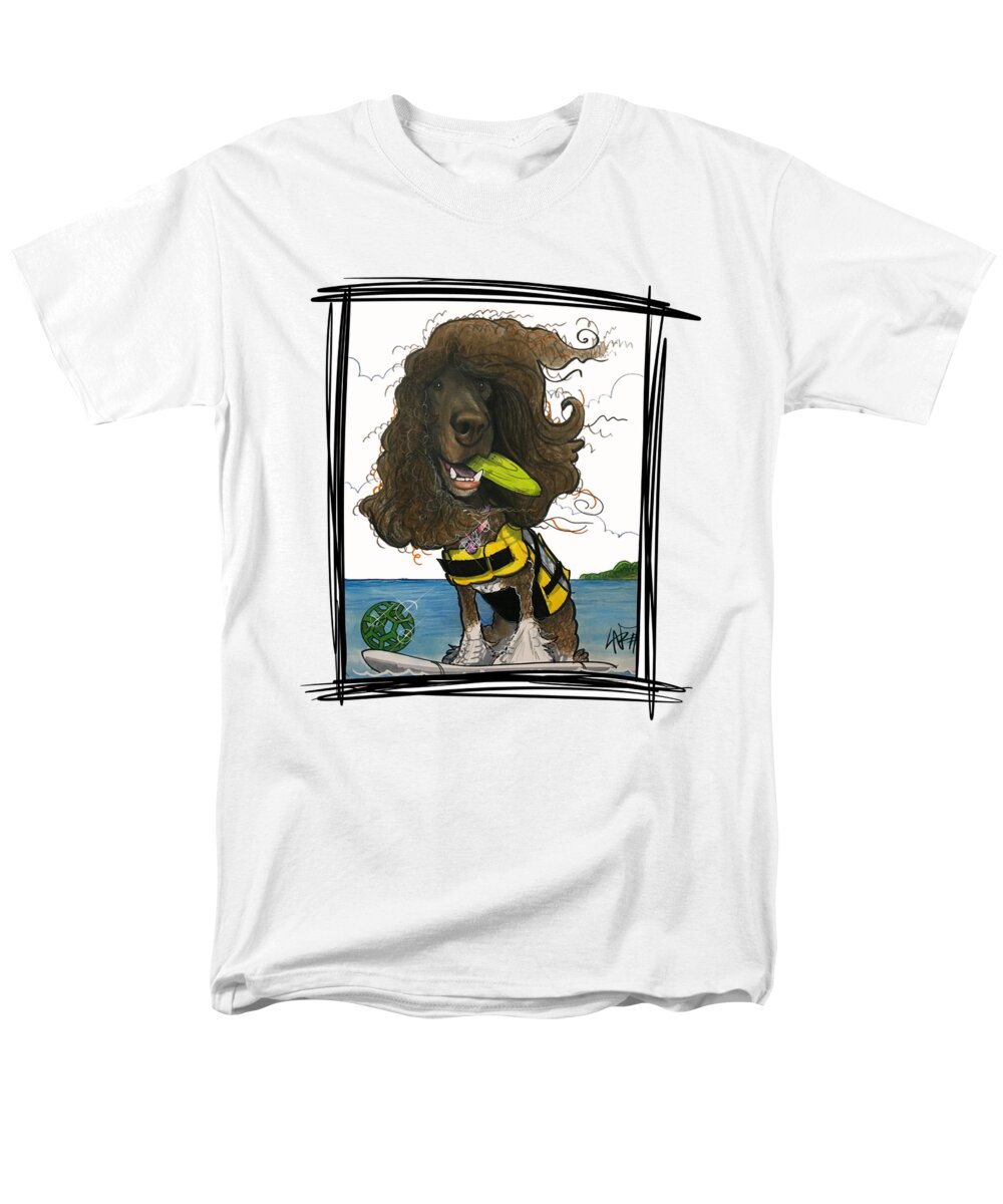 Engstrom Men's T-Shirt (Regular Fit) featuring the drawing Engstrom 5152 by Canine Caricatures By John LaFree