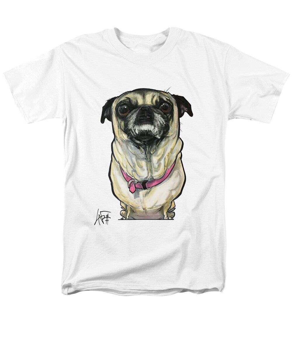 Fleming-martin 4507 Men's T-Shirt (Regular Fit) featuring the drawing Fleming-Martin 4507 by Canine Caricatures By John LaFree