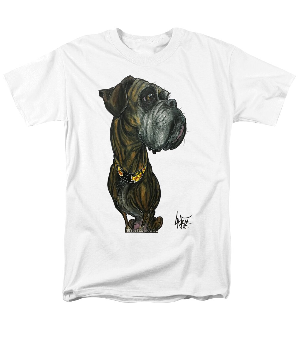 Gandeza Men's T-Shirt (Regular Fit) featuring the drawing Gandeza 5155 by Canine Caricatures By John LaFree