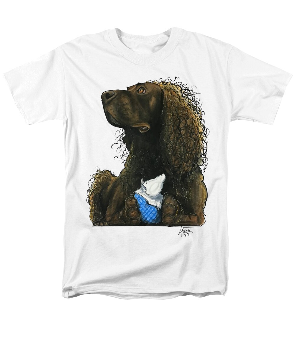 Giordano 4624 Men's T-Shirt (Regular Fit) featuring the drawing Giordano 4624 by Canine Caricatures By John LaFree
