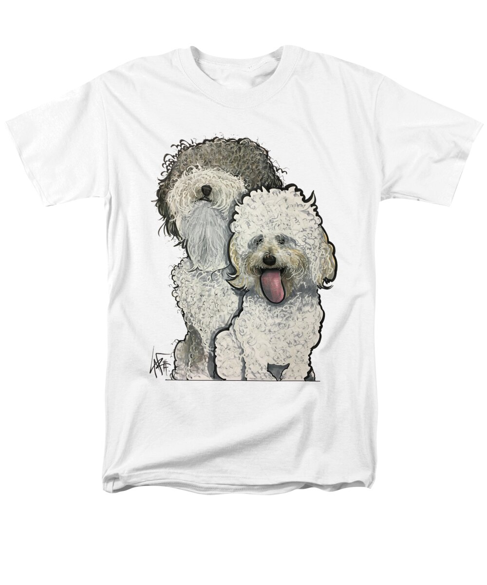 Givens Men's T-Shirt (Regular Fit) featuring the drawing Givens 4371 by Canine Caricatures By John LaFree