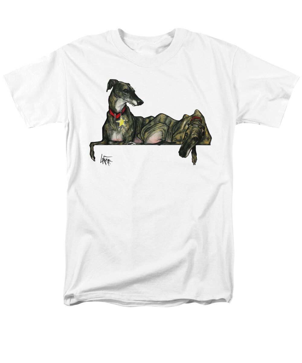 Halty Men's T-Shirt (Regular Fit) featuring the drawing Halty 4283 by Canine Caricatures By John LaFree