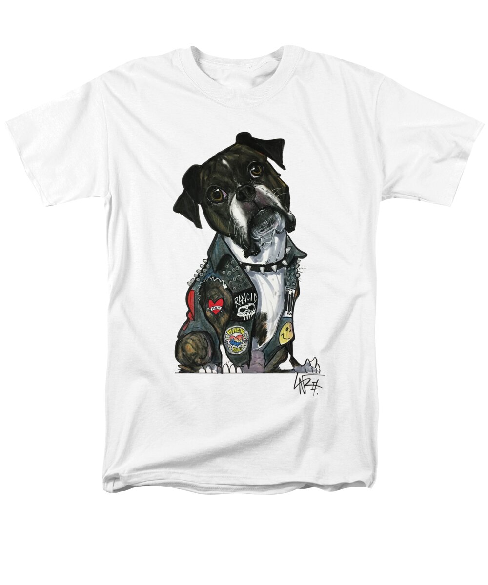 Holzermer Gc1pet045 Men's T-Shirt (Regular Fit) featuring the drawing Holzermer GC1PET045 by Canine Caricatures By John LaFree