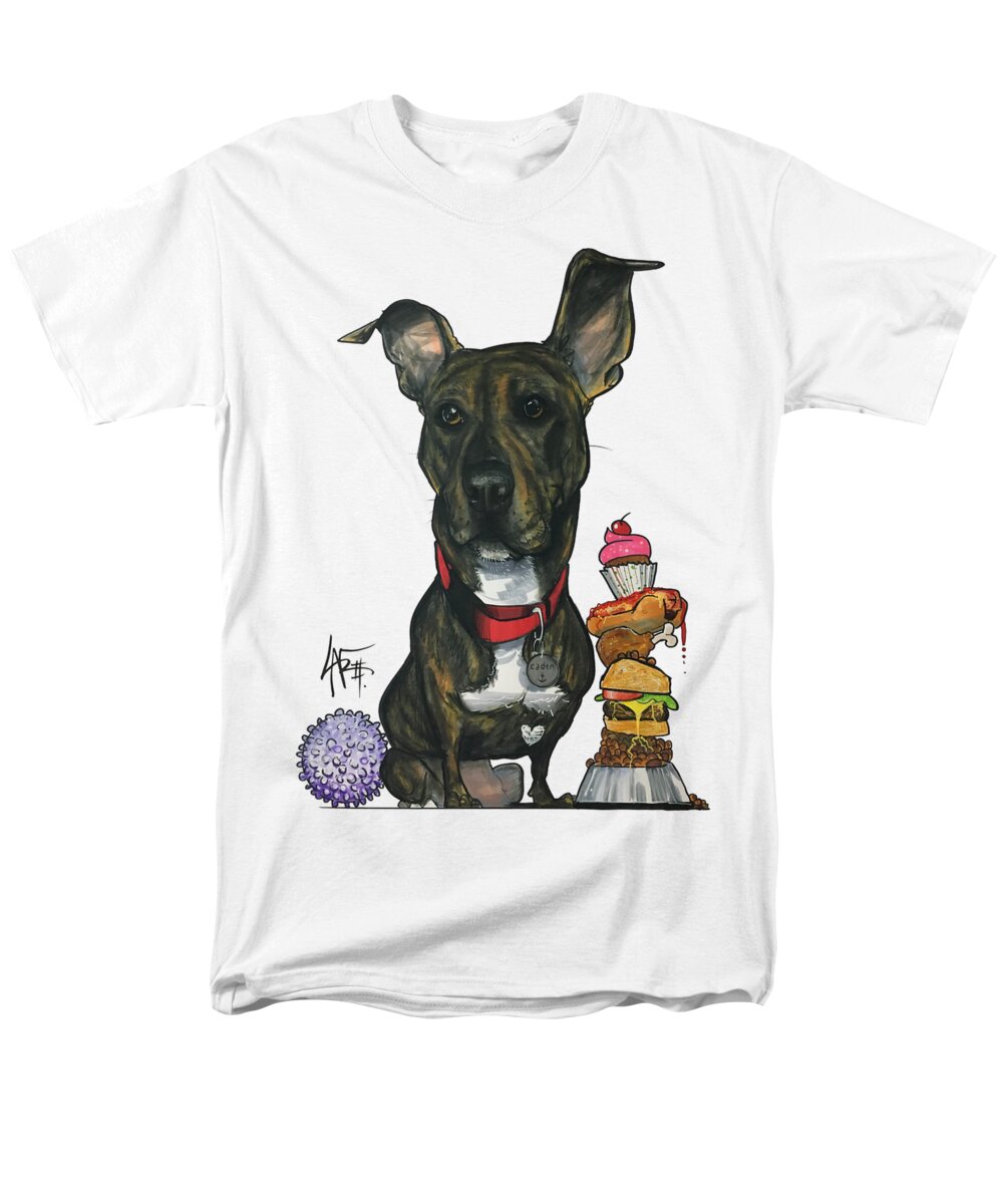 Kemp 4363 Men's T-Shirt (Regular Fit) featuring the drawing Kemp 4363 by Canine Caricatures By John LaFree