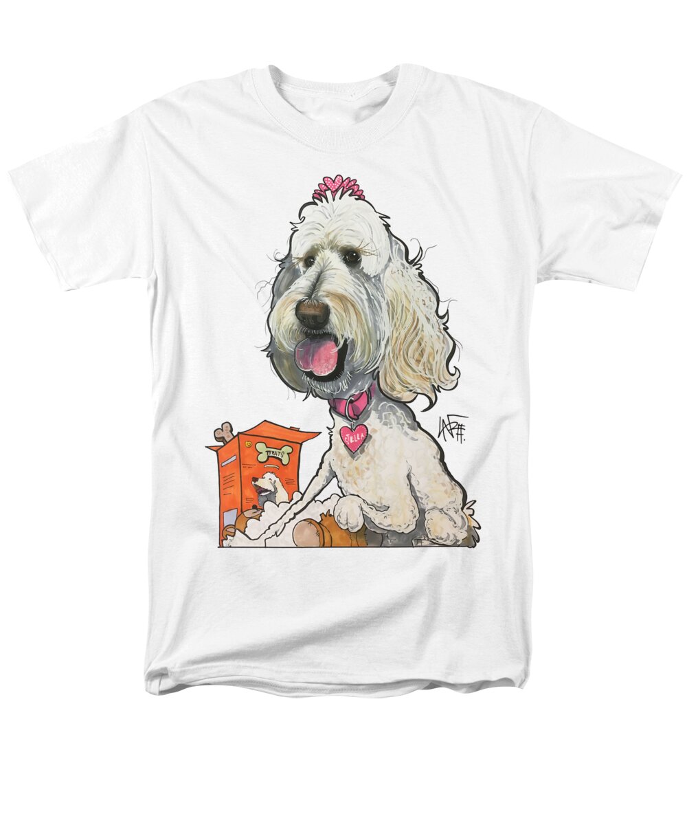 Kempf 4474 Men's T-Shirt (Regular Fit) featuring the drawing Kempf 4474 by Canine Caricatures By John LaFree