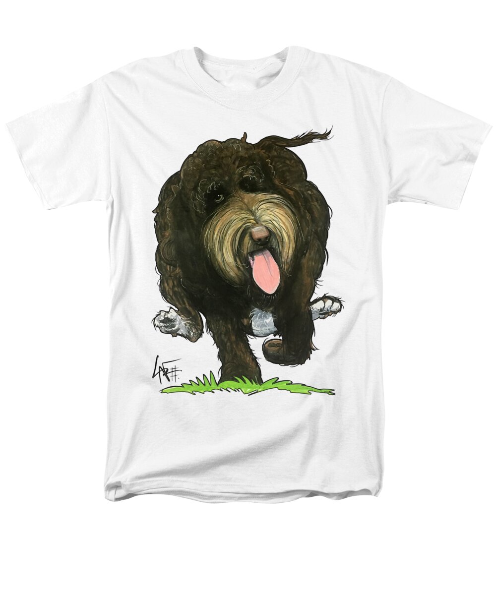 Martino 4576 Men's T-Shirt (Regular Fit) featuring the drawing Martino 4576 by Canine Caricatures By John LaFree