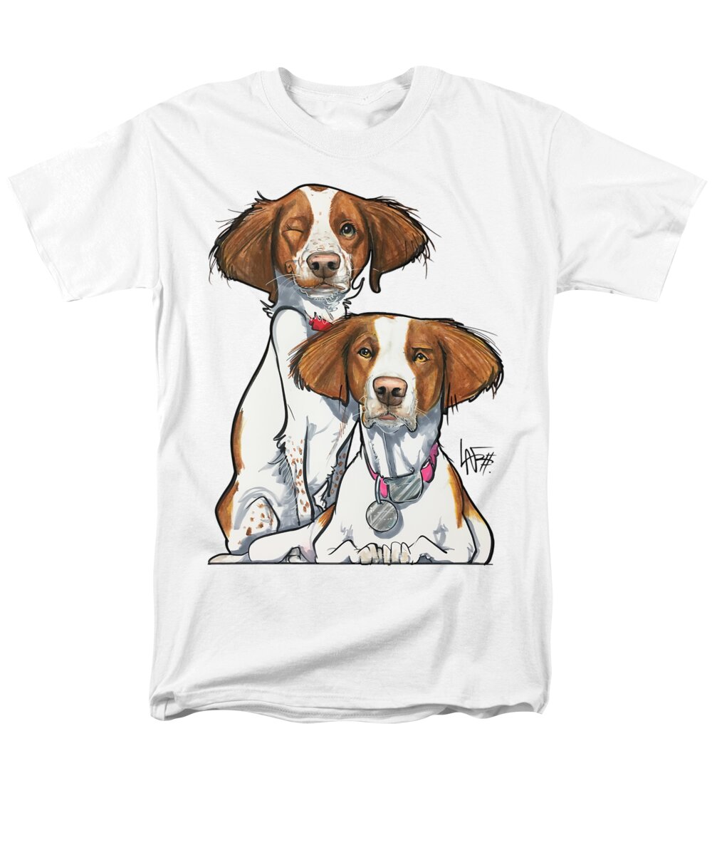 Mullarky 4796 Men's T-Shirt (Regular Fit) featuring the drawing Mullarky 4796 by Canine Caricatures By John LaFree