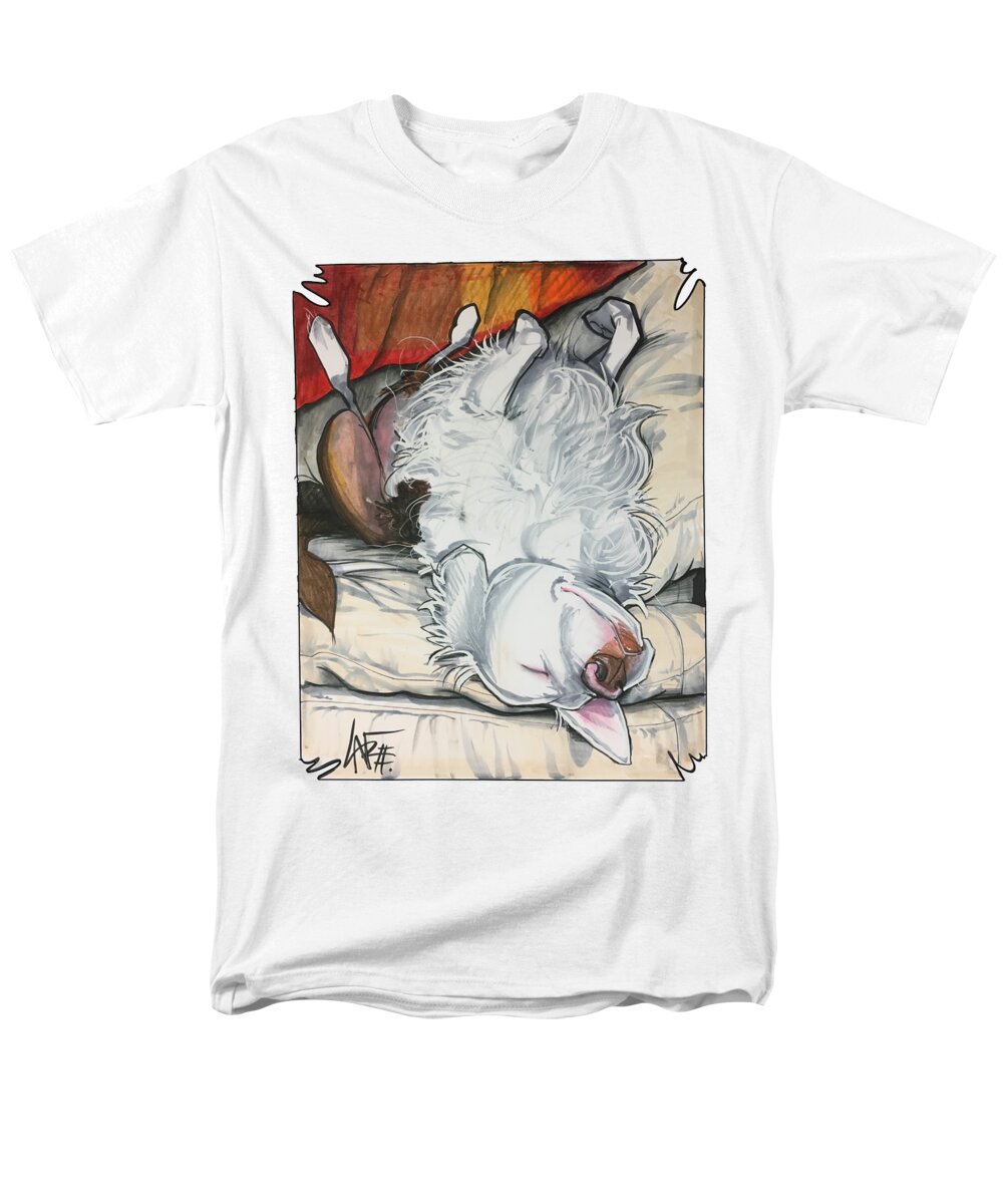 Myers Men's T-Shirt (Regular Fit) featuring the drawing Myers 4786 by Canine Caricatures By John LaFree