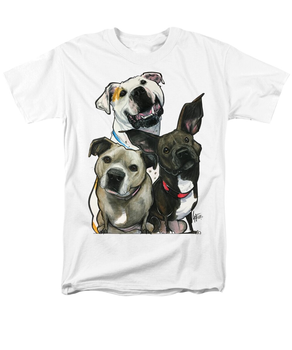 Nofsinger 4750 Men's T-Shirt (Regular Fit) featuring the drawing Nofsinger 4750 by Canine Caricatures By John LaFree
