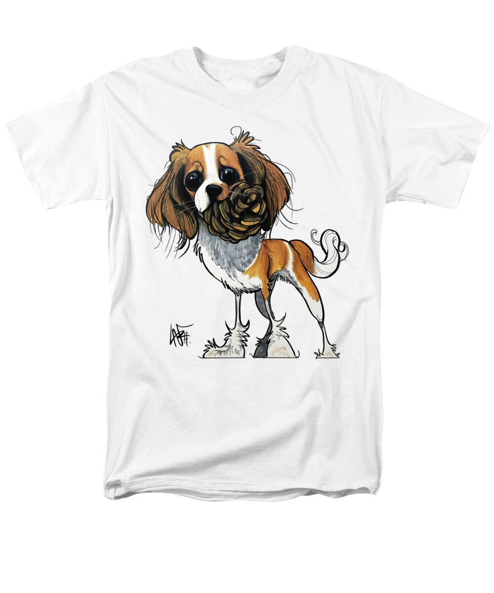 Peddle Men's T-Shirt (Regular Fit) featuring the drawing Peddle GC1PET028 by Canine Caricatures By John LaFree