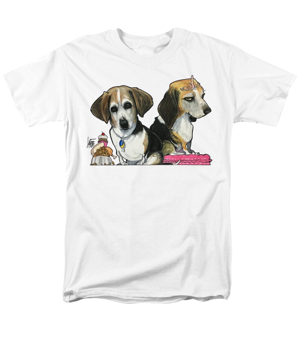 Salzberg 4566 Men's T-Shirt (Regular Fit) featuring the drawing Salzberg 4566 by Canine Caricatures By John LaFree