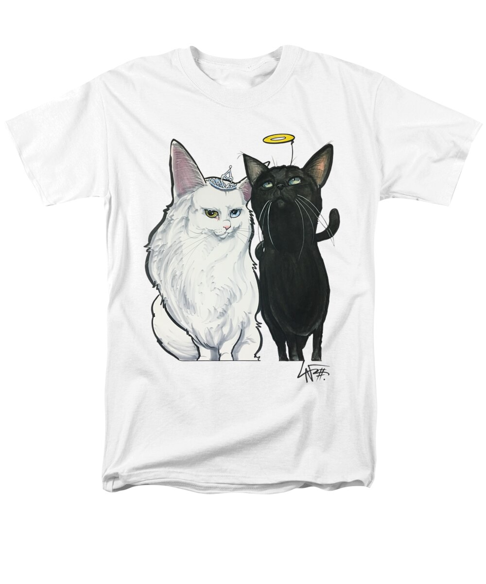 Scott 4737 Men's T-Shirt (Regular Fit) featuring the drawing Scott 4737 by Canine Caricatures By John LaFree