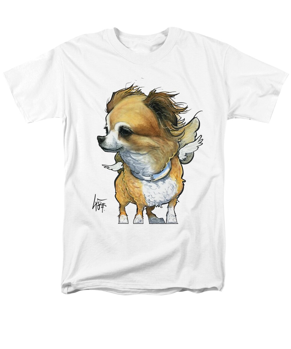Singleton Men's T-Shirt (Regular Fit) featuring the drawing Singleton 4812 by Canine Caricatures By John LaFree