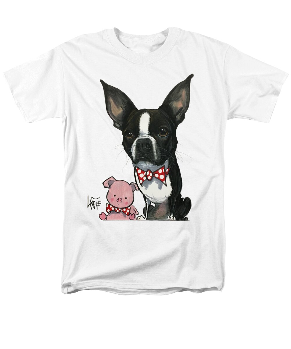 Slagel Men's T-Shirt (Regular Fit) featuring the drawing Slagel 5143 by Canine Caricatures By John LaFree