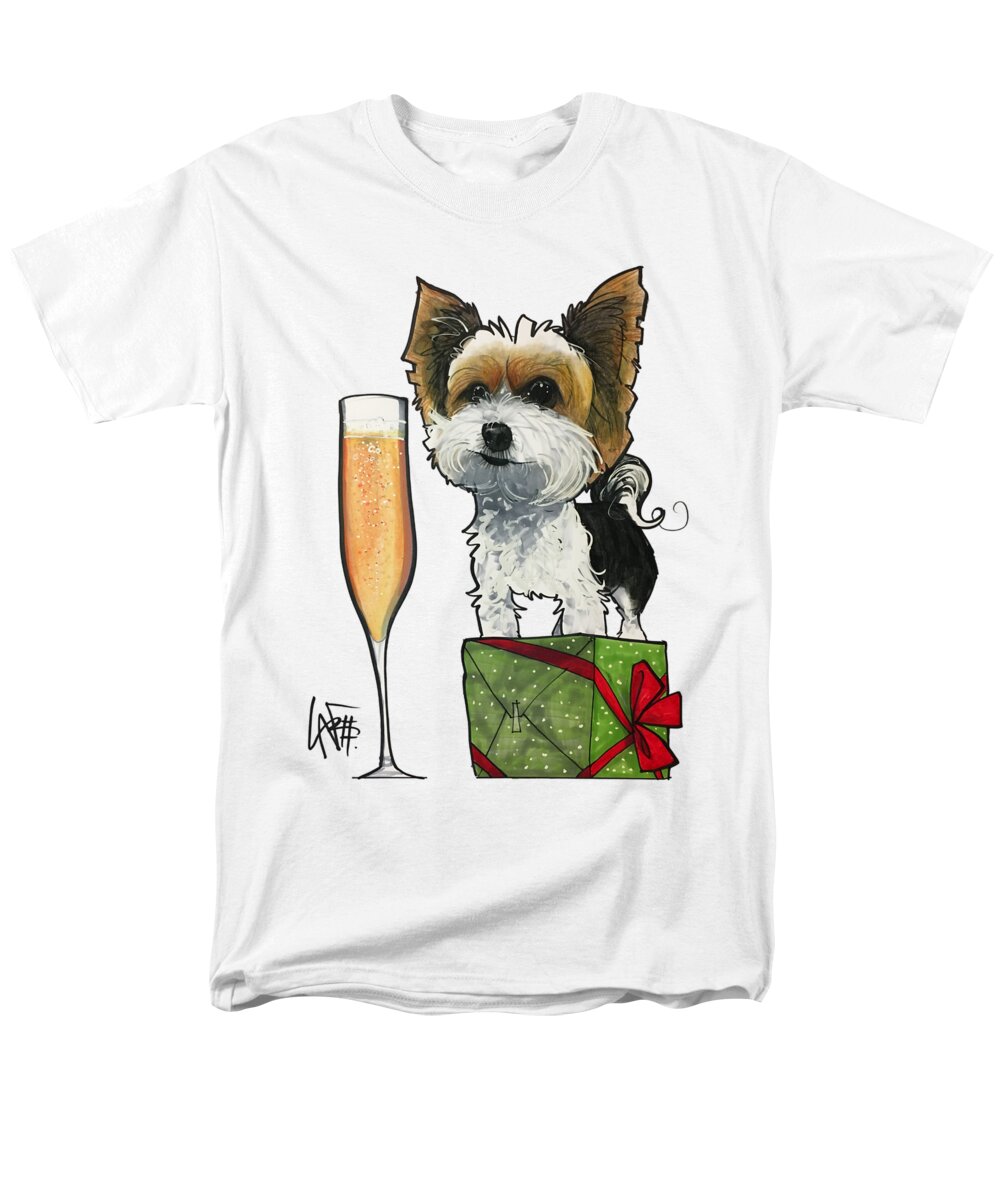 Smith 4459 Men's T-Shirt (Regular Fit) featuring the drawing Smith 4459 by Canine Caricatures By John LaFree
