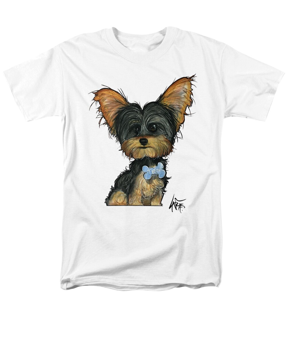Taboada Men's T-Shirt (Regular Fit) featuring the drawing Taboada 4148 by Canine Caricatures By John LaFree