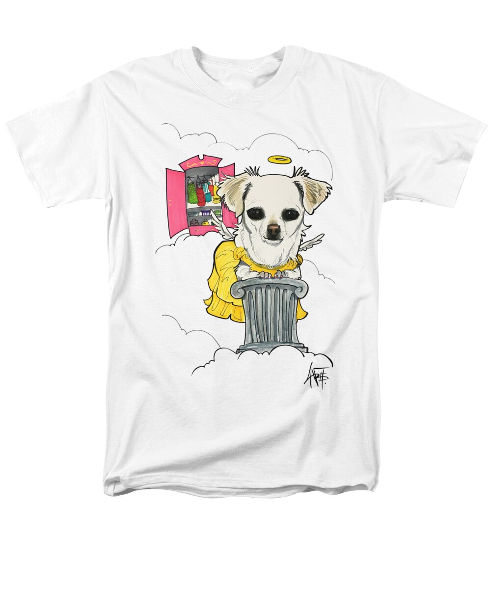 Tuttle 4611 Men's T-Shirt (Regular Fit) featuring the drawing Tuttle 4611 by Canine Caricatures By John LaFree