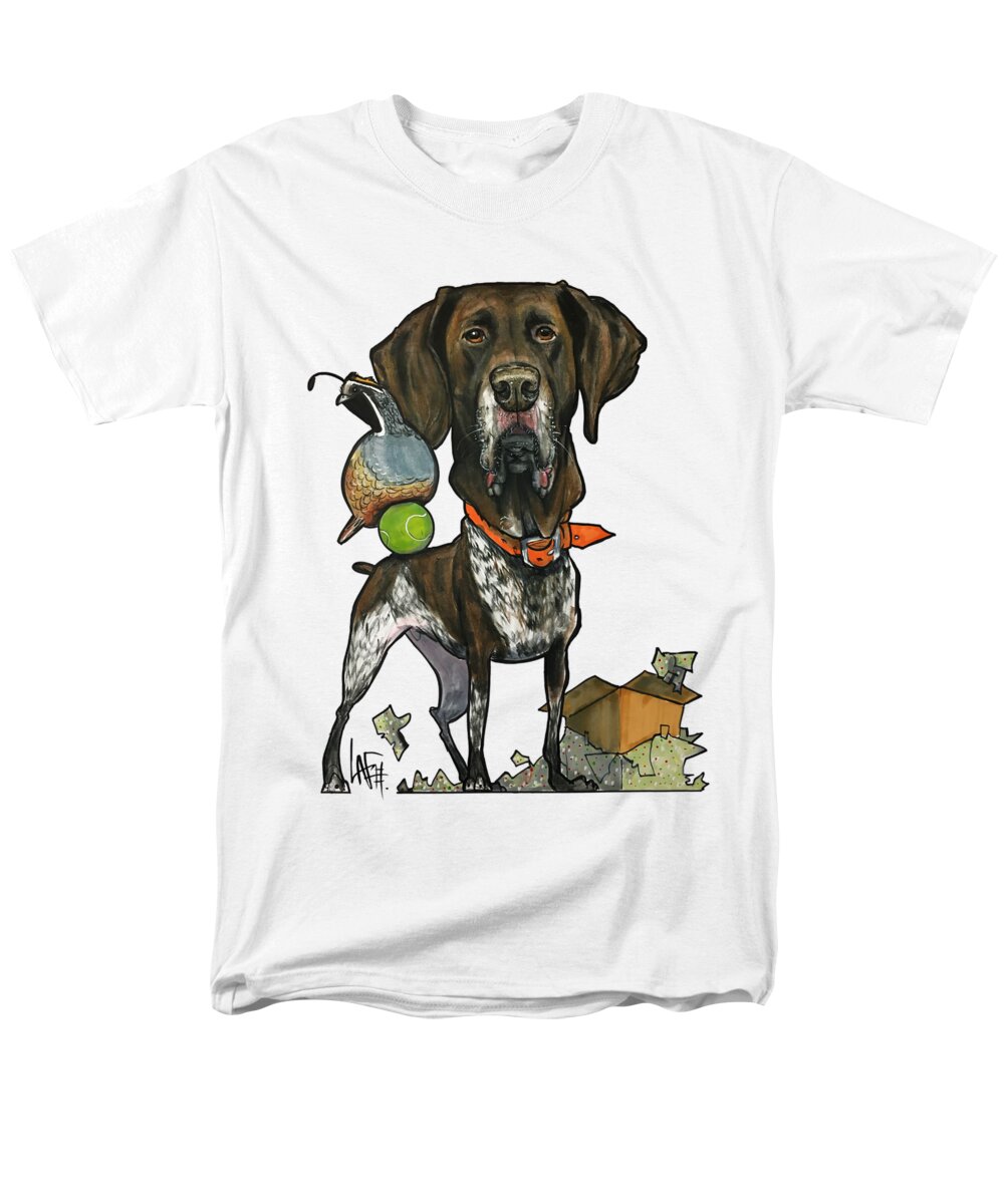 Westlake Men's T-Shirt (Regular Fit) featuring the drawing Westlake 4338 by Canine Caricatures By John LaFree
