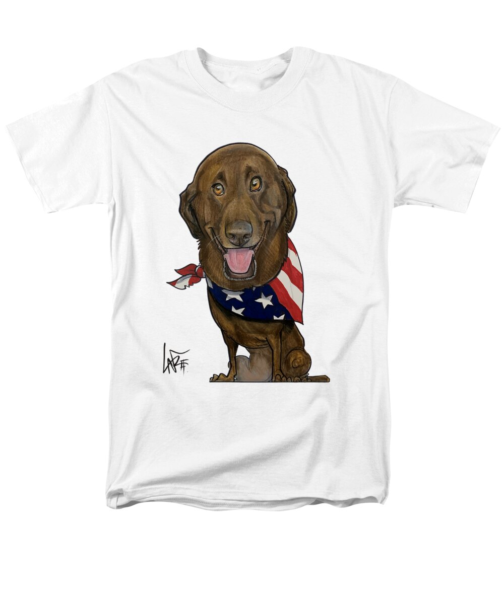 Williams Men's T-Shirt (Regular Fit) featuring the drawing Williams 5246 by Canine Caricatures By John LaFree