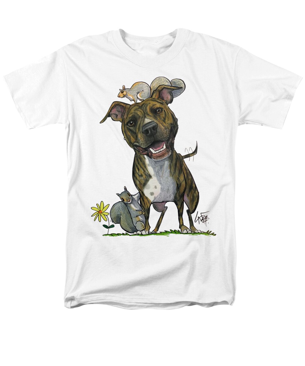 Chickos Men's T-Shirt (Regular Fit) featuring the photograph 5338 Chickos by Canine Caricatures By John LaFree