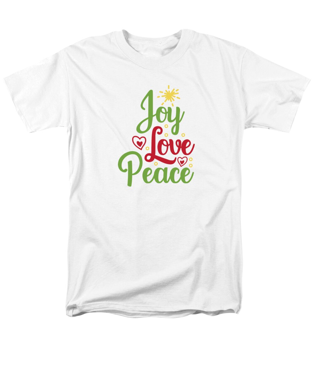 Boxing Day Men's T-Shirt (Regular Fit) featuring the digital art Joy love peace by Jacob Zelazny