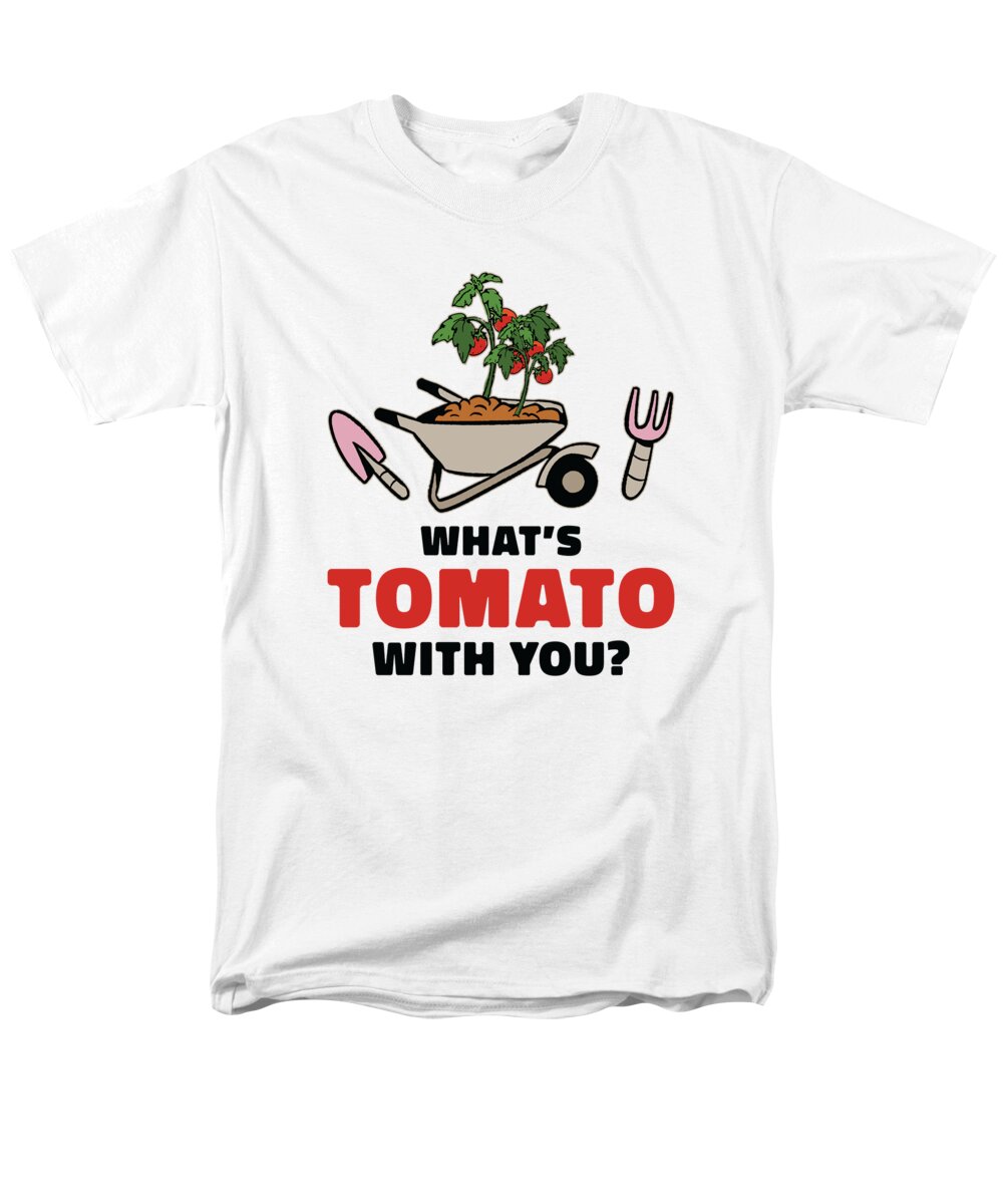 Tomato Garden Men's T-Shirt (Regular Fit) featuring the digital art Tomato Gardening Lover Funny Gardener #12 by Toms Tee Store