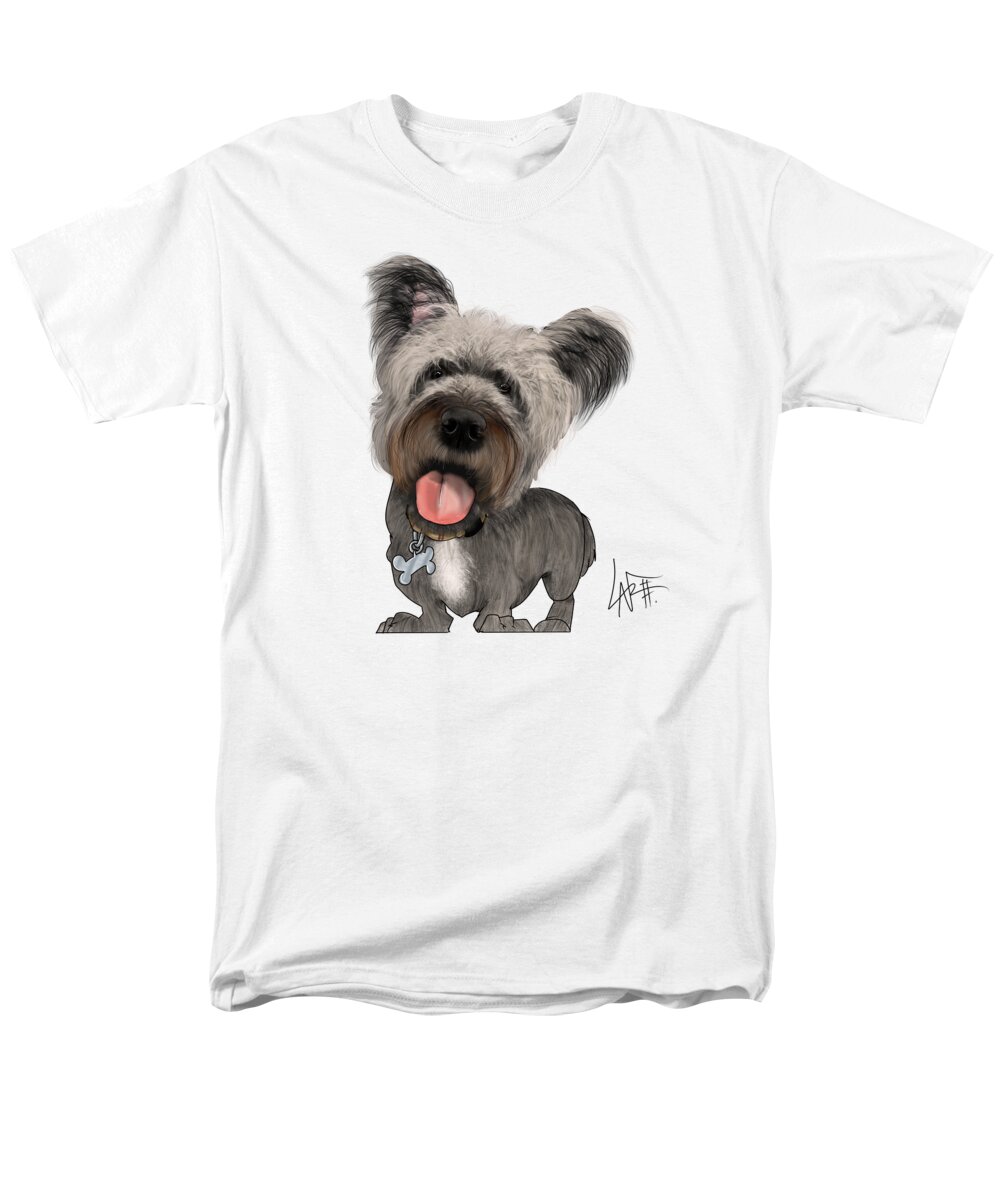 5711 Men's T-Shirt (Regular Fit) featuring the drawing 5711 Winchell by Canine Caricatures By John LaFree