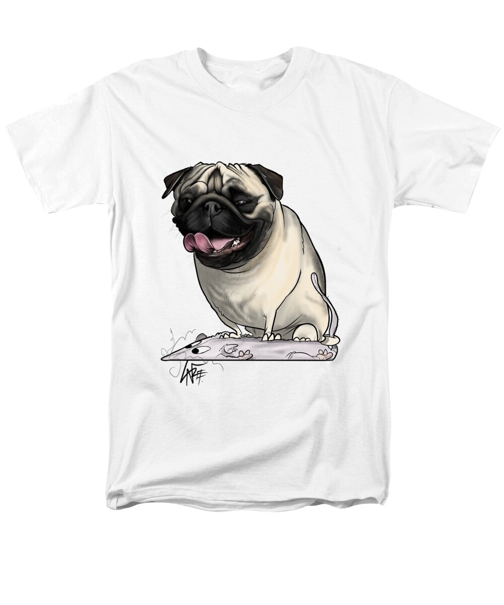 5929 Men's T-Shirt (Regular Fit) featuring the drawing 5929 De Swart by Canine Caricatures By John LaFree