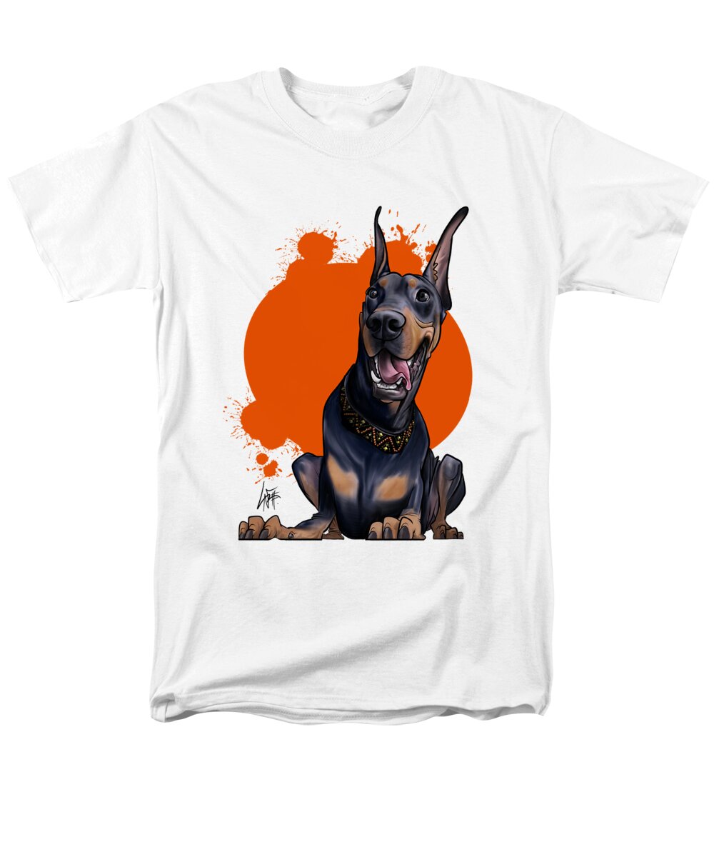 5948 Men's T-Shirt (Regular Fit) featuring the drawing 5948 Mullen by Canine Caricatures By John LaFree