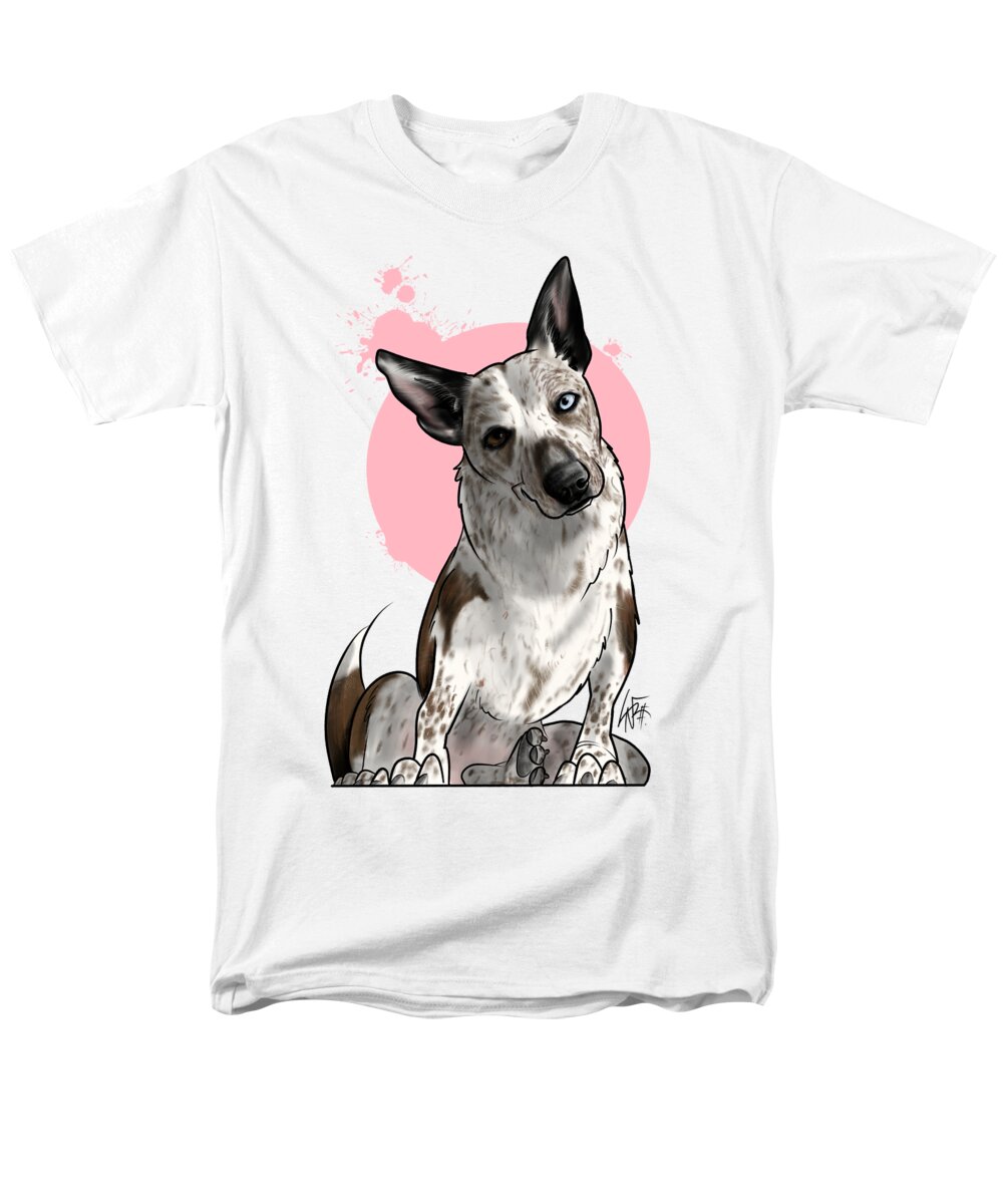 5954 Men's T-Shirt (Regular Fit) featuring the drawing 5954 Wedman by Canine Caricatures By John LaFree