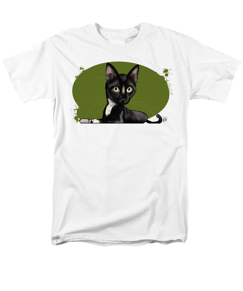5965 Men's T-Shirt (Regular Fit) featuring the drawing 5965 Rivera by Canine Caricatures By John LaFree