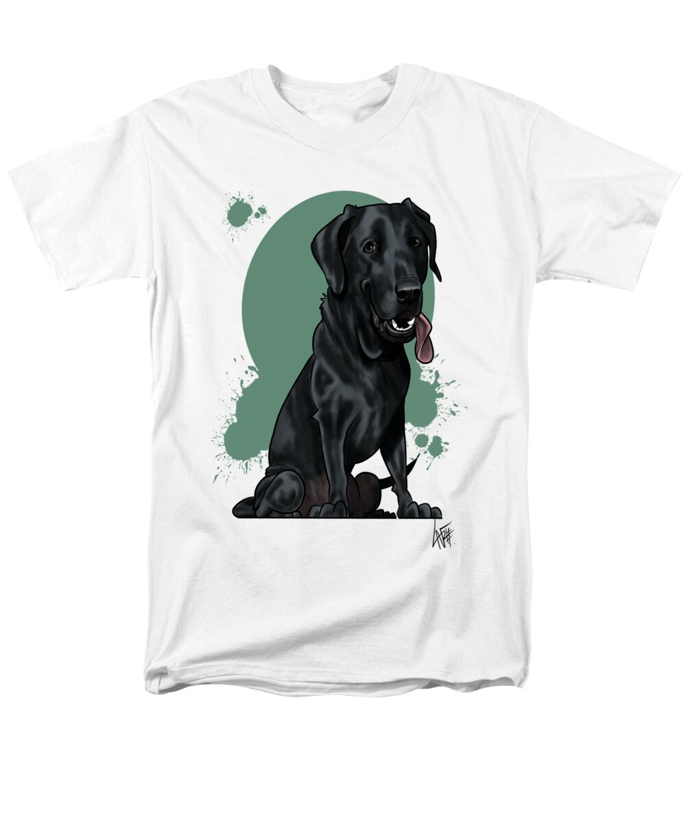 5980 Men's T-Shirt (Regular Fit) featuring the drawing 5980 Myers by Canine Caricatures By John LaFree