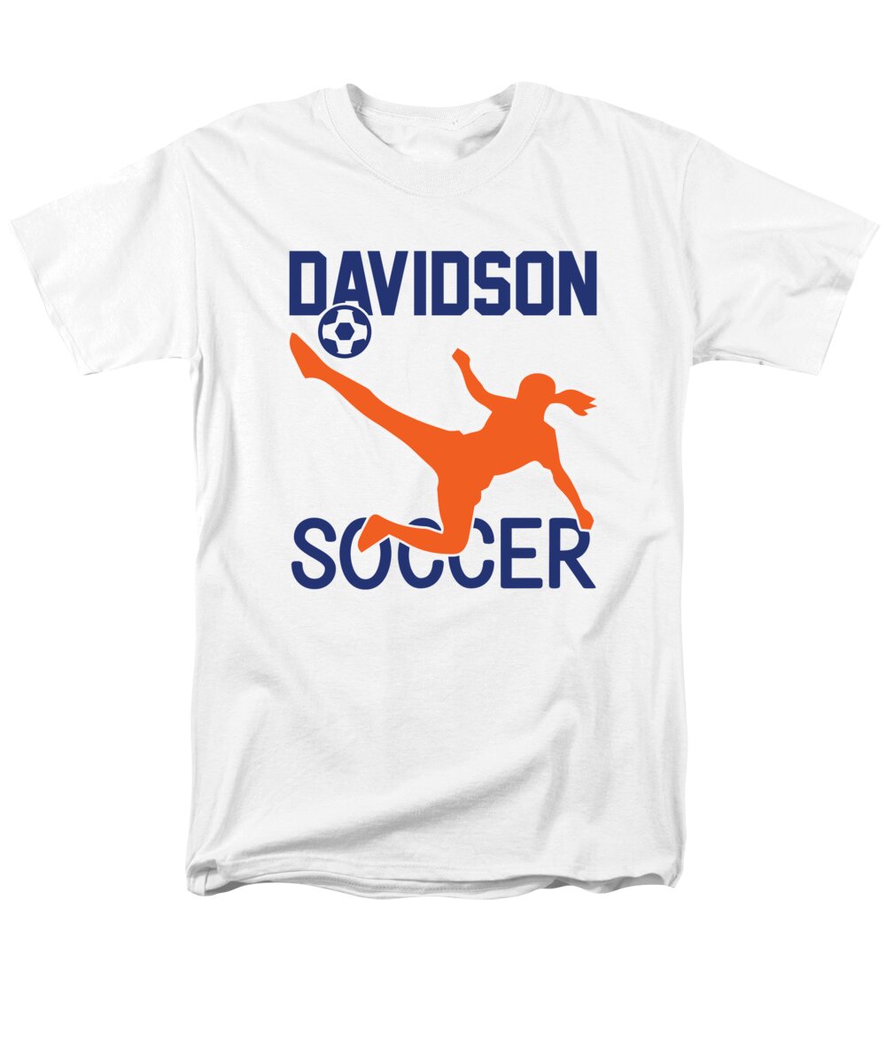 Soccer Men's T-Shirt (Regular Fit) featuring the digital art Davidson Soccer by Jacob Zelazny