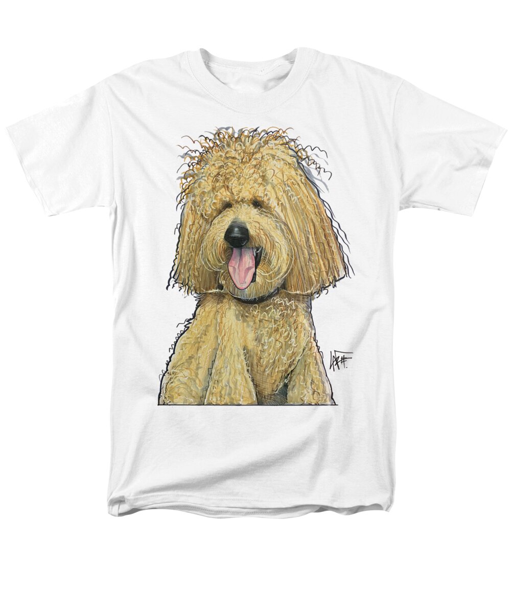 Godby Men's T-Shirt (Regular Fit) featuring the drawing Godby 5308 by Canine Caricatures By John LaFree